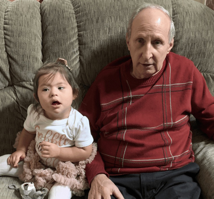 Dr. Shanley with his granddaughter Penelope