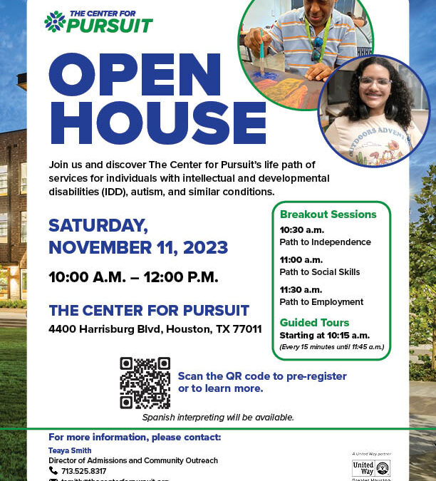 The Center for Pursuit Open House